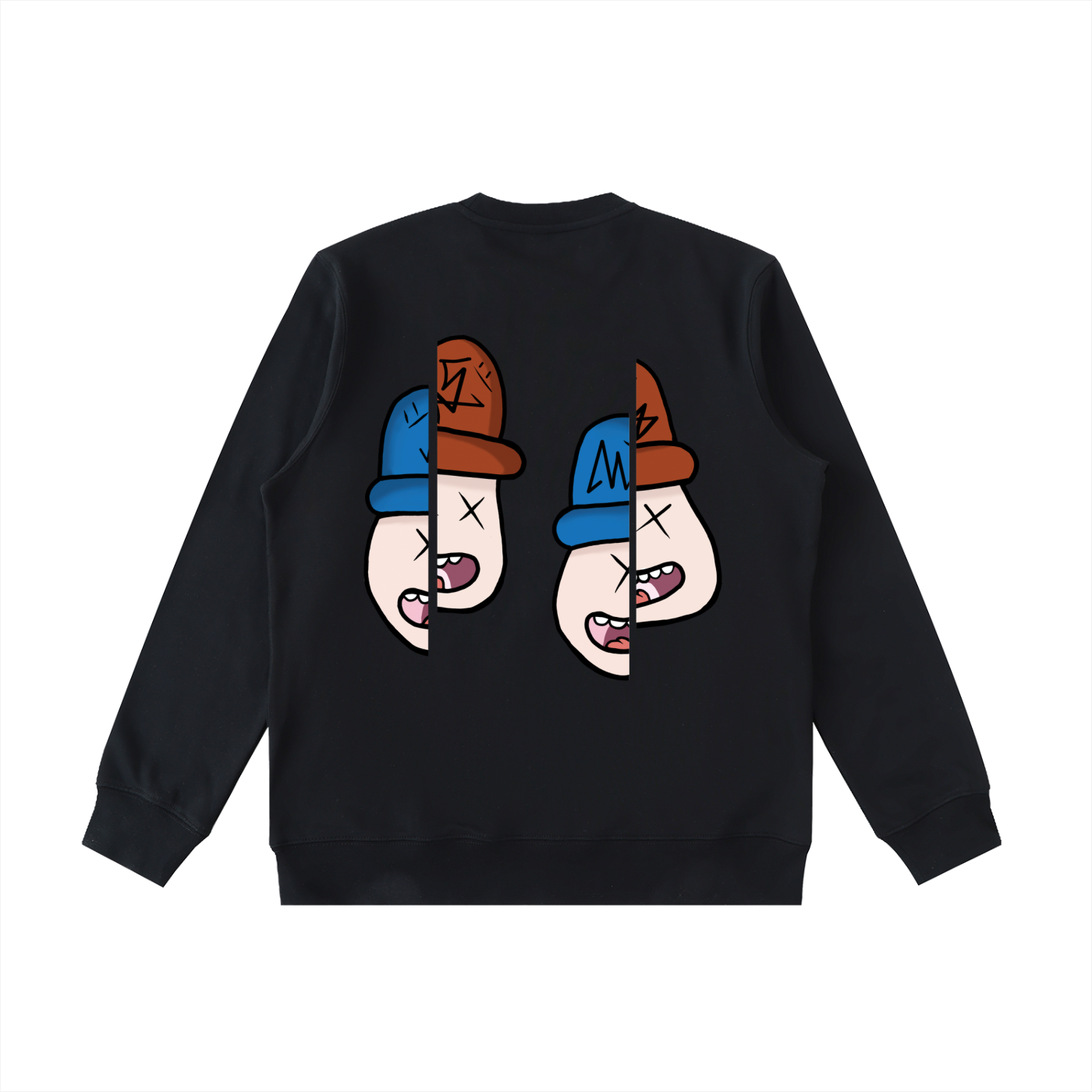 STRIKER SPLIT Crewneck Sweatshirt